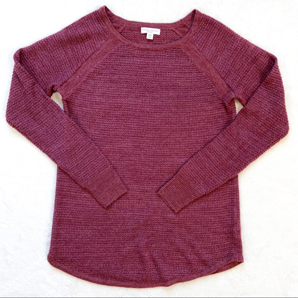 Liz Lange Maternity maroon light sweater Medium